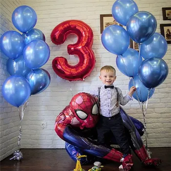 3D Большой шар с изображением Человека-паука Marvel, Фольгированные шары, украшение для вечеринки по случаю дня рождения, Декор для детского шоу, Детские подарки Globos