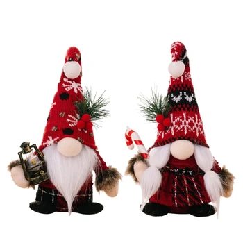 Длинная шляпа шведский плюшевый гном Tomte Длинная шляпа ручной работы для рождественских украшений